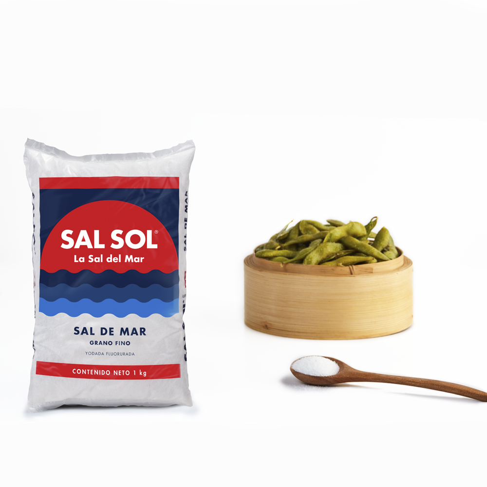 Master sal sol bolsa grano fino 1 kgr yodada fluorurada 10 unidades