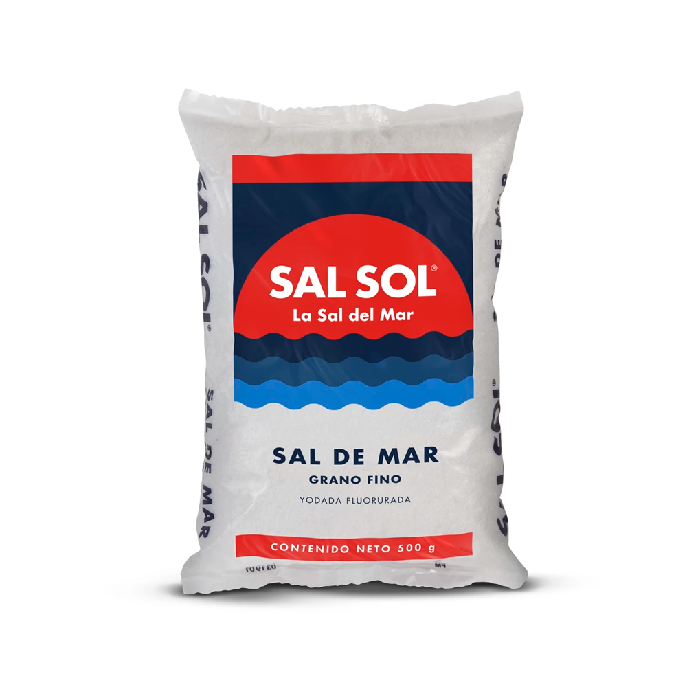 Master sal sol bolsa grano fino 500 gr yodada fluorurada 20 unidades