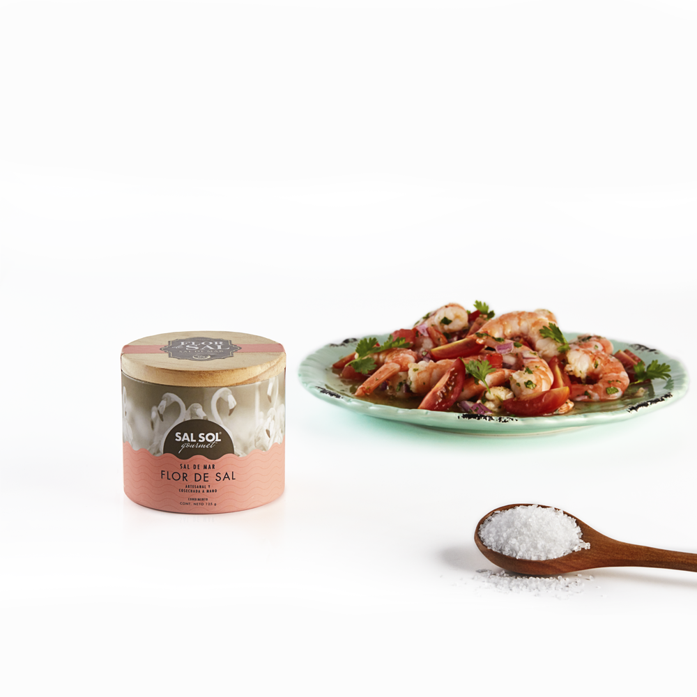 Flor de sal, sal sol 125 gr.